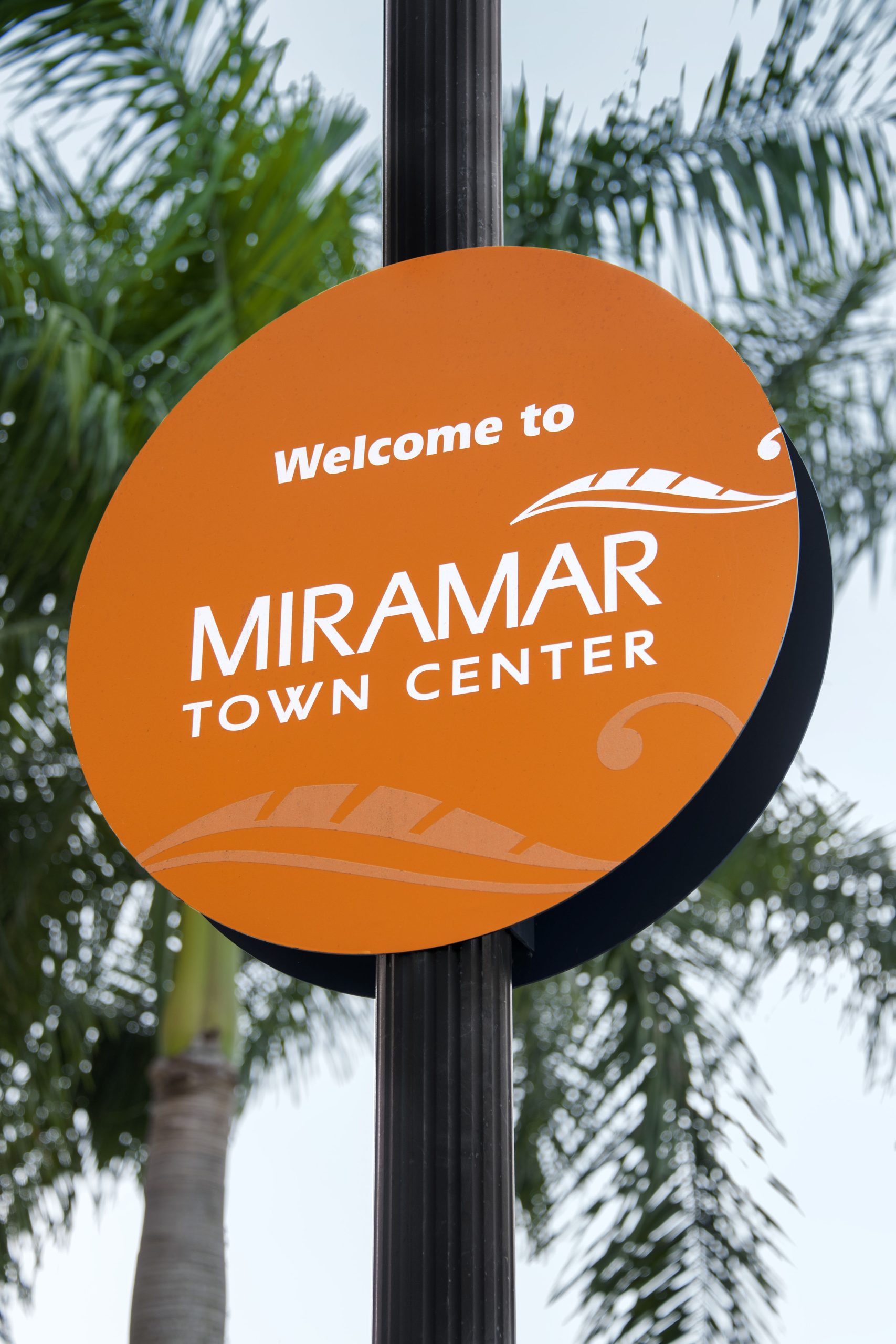 Apartments in Miramar Miramar town center sign. Miramar Park Apartments