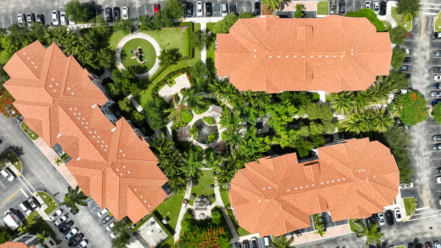 Apartments in Miramar An aerial view of a residential neighborhood. Miramar Park Apartments